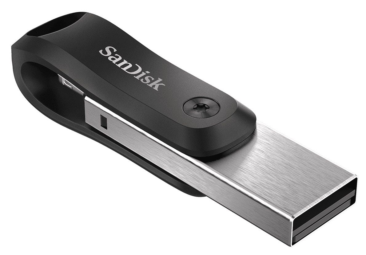 SanDisk iXpand USB flash drive 64 GB USB Type-A / Lightning 3.2 Gen 2 (3.1 Gen 2) Black  Silver_2