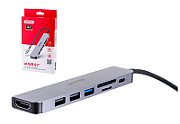 UNITEK HUB USB-C H1118A; USB-A x3  USB-C  HDMI  SD  microSD_4