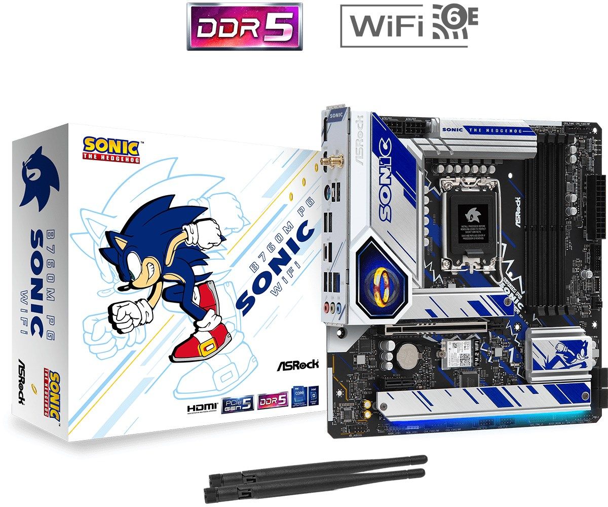 Asrock B760M PG SONIC WIFI Intel B760 LGA 1700 micro ATX_6