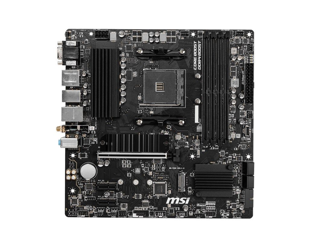 MSI | B550M PRO-VDH WIFI | Processor family AMD | Processor socket AM4 | DDR4 | Memory slots 4 | Number of SATA connectors | Chipset AMD B | Micro ATX_2