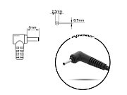 Mitsu 19v 2.1a (2.5x0.7) charger / power supply - Asus ZM/AS1921 40W_2