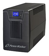 UPS PowerWalker VI 1500 SCL FR, 1500 VA, 900 W, cu management, line-interactive, 4x Schuko, 1x RJ45, 12.0V/9.0Ah Tower, Negru 