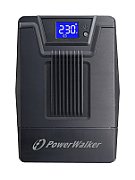 UPS PowerWalker VI 1500 SCL FR, 1500 VA, 900 W, cu management, line-interactive, 4x Schuko, 1x RJ45, 12.0V/9.0Ah Tower, Negru 