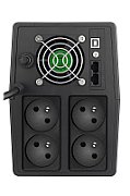 UPS PowerWalker VI 1500 SCL FR, 1500 VA, 900 W, cu management, line-interactive, 4x Schuko, 1x RJ45, 12.0V/9.0Ah Tower, Negru 