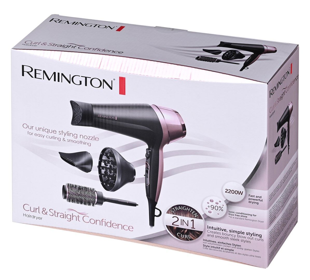 Remington D5706 hair dryer 2200 W Black  Pink gold_16