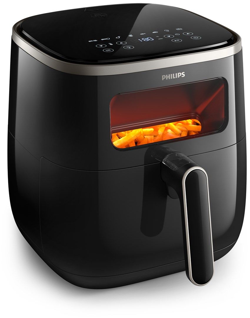 Philips 3000 series HD9257/80 fryer Double 5.6 L Stand-alone 1700 W Hot air fryer Black_2