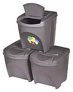 KEDEN WASTE BIN SORTIBOX 25L SET 3 - STONE GREY_1