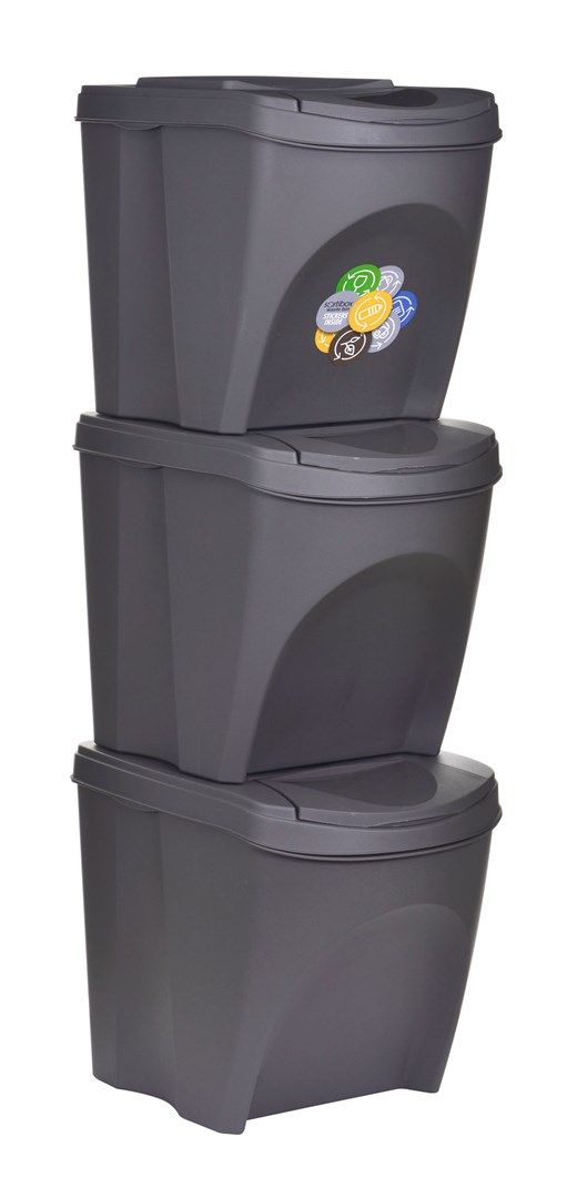 KEDEN WASTE BIN SORTIBOX 25L SET 3 - STONE GREY_5