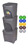 KEDEN WASTE BIN SORTIBOX 25L SET 3 - STONE GREY_6