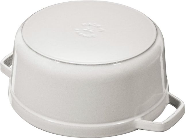 Staub Round Cast Iron Pot - 2.6 ltr  White Truffle_5