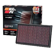 Sport Air Filter - Panel (L: 294mm  W: 178mm  H: 32mm) fits: AUDI A1  A3  Q2  Q3  TT; CUPRA ATECA  FORMENTOR  LEON  LEON SPORTSTOURER; SEAT ARONA  ATECA 1.4-2.5 09.04-_1