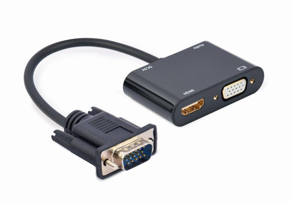 Gembird A-VGA-HDMI-02 video cable adapter 0.15 m HDMI + VGA (D-Sub) VGA (D-Sub) Black_7