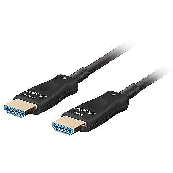 HDMI CABLE M/M V2.1 80M 8K BLACK OPTICAL AOC LANBERG