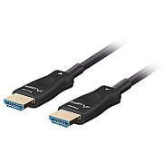 HDMI CABLE M/M V2.1 80M 8K BLACK OPTICAL AOC LANBERG