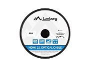 HDMI CABLE M/M V2.1 80M 8K BLACK OPTICAL AOC LANBERG