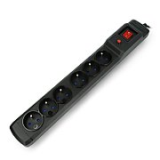 Armac M6 Rack 19  | Power strip | surge protector  6 sockets  5m cable  black_1