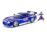 Auto Street Fighter 1993 Mazda RX7 with Chun-Li 1:24 Simba JADA Action Figure_1