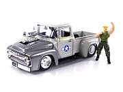 Auto Street Fighter 1956 Ford Pickup with Guile 1:24 Simba JADA Figure_1