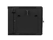 TWO-SECTION WALL-HUNG RACK CABINET 19  9U 600X600 BLACK LANBERG (FLAT PACK)