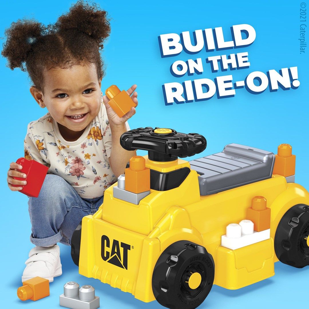 PROMO MEGA BLOKS CAT Ride-on vehicle 3in1 + HDJ29 MATTEL bricks_12