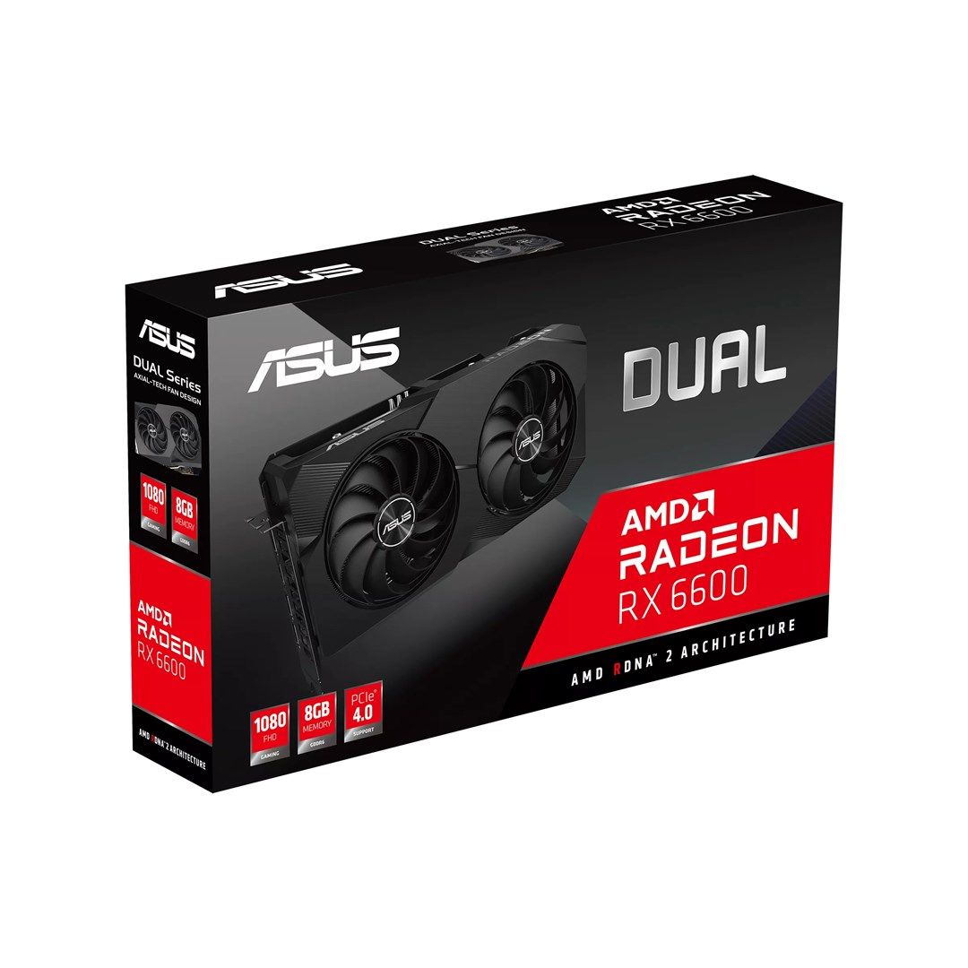 ASUS Dual -RX6600-8G-V2 AMD Radeon RX 6600 8 GB GDDR6_10