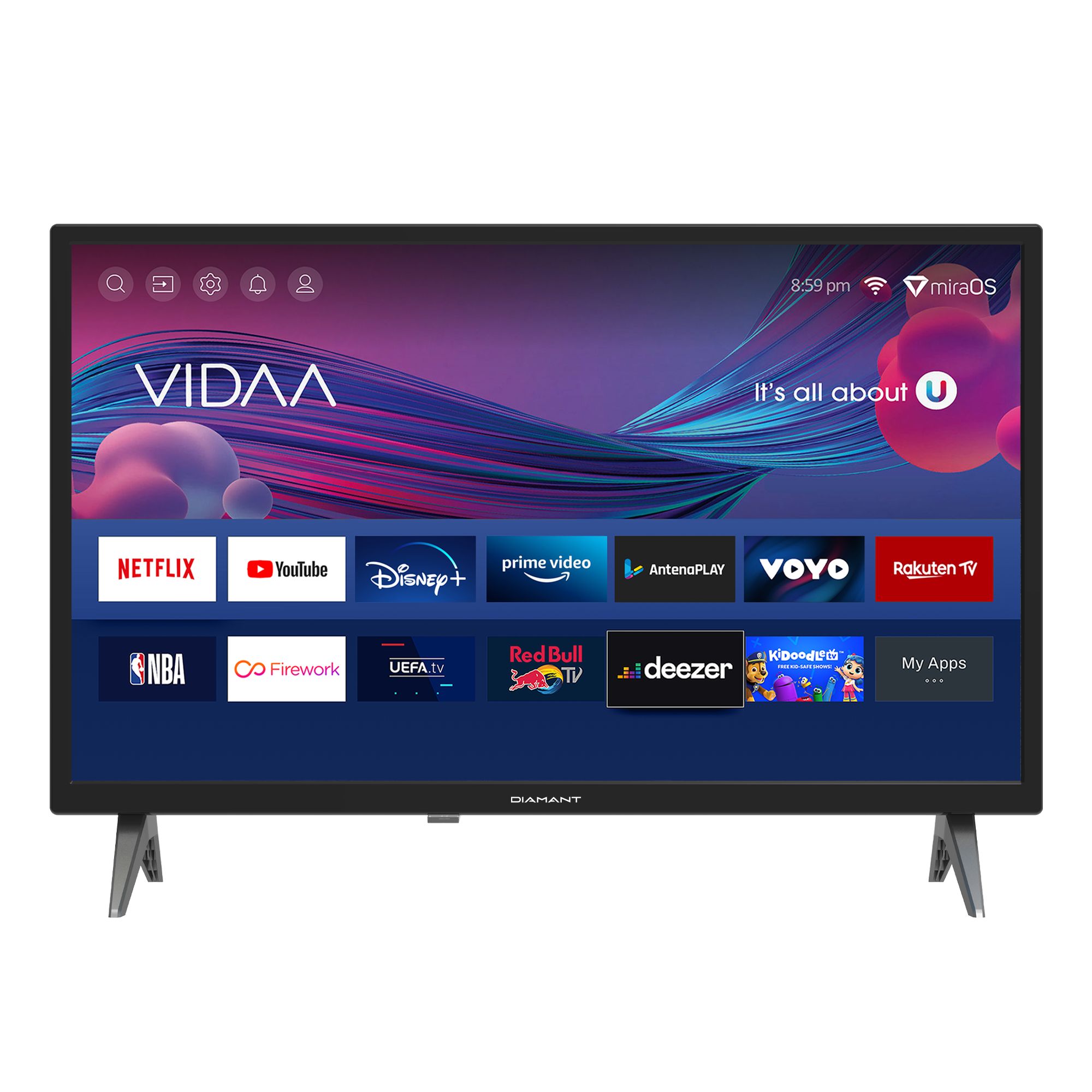 LED TV DIAMANT SMART 43HL4330F/C, 43  D-LED, FULL HD (1080p), CME 200Hz, DVB-S2/T2/C, Contrast 3000:1, 250 cd/m², 1xCI+, 3xHDMI (v1.4), 2xUSB (v2.0), AV IN, AUX, USB Player (AVI, MKV, H.265/HEVC, JPEG, MP3, MP4, 3GP, ASF, WMV, VOB, DAT), VESA 100 x 100 mm, M4, Dark Silver Twin-Foot Stand, Black