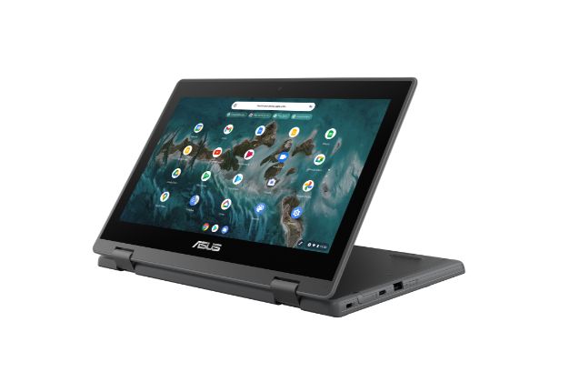 Laptop ASUS ChromeBook Flip, CR1100FKA-BP0401, 11.6-inch,HD (1366 x 768) 16:9, Intel Celeron N5100 Processor 1.1 GHz (4M Cache, up to 2.8 GHz, 4 cores), LPDDR4X 8GB, 64G eMMC, 60Hz, 250nits, Glossy display, LED Backlit, Wide view, 720p HD camera, Wi-Fi 6(802.11ax) (Dual band) 2*2 + Bluetooth 5.1_3