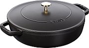 Staub Deep Braising Pan with Lid - 28 cm  Black_1