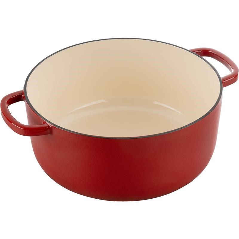 Ballarini Bellamonte Round Cast Iron Pot - Red  5.5 ltr_4