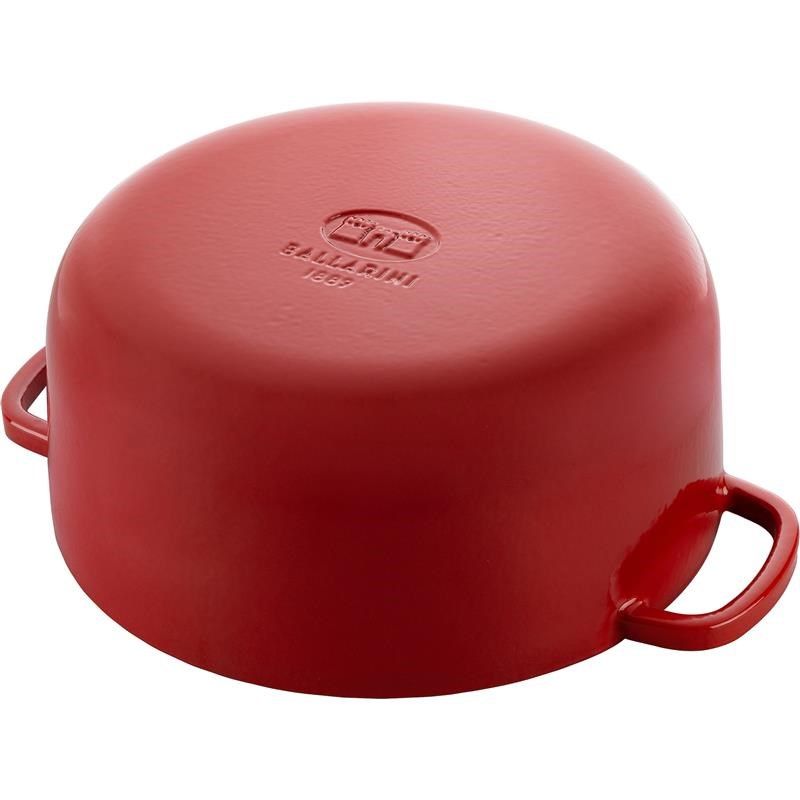 Ballarini Bellamonte Round Cast Iron Pot - Red  5.5 ltr_5