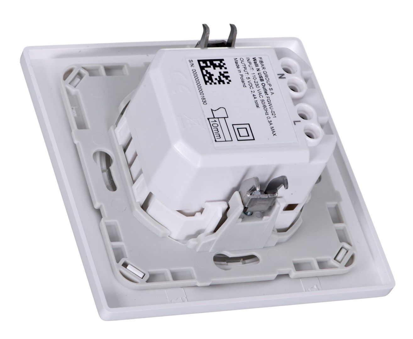 Fibaro Walli N socket-outlet 2x USB White_3