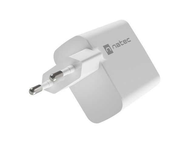 NATEC RIBERA GAN CHARGER 1x USB-A + 1x USB-C 65W WHITE_7