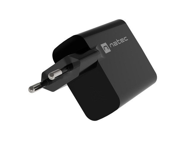 NATEC RIBERA GAN CHARGER 1x USB-A + 1x USB-C 45W BLACK_8