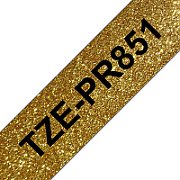 TZE-PR851 LAMINATED TAPE 24MM/PREMIUM GOLD ON BLACK_1