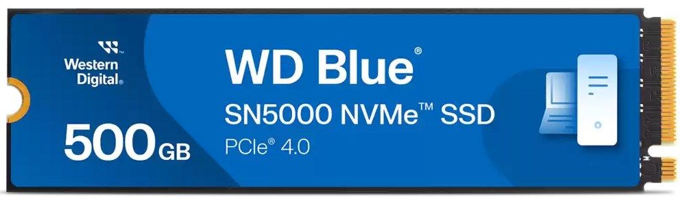 500GB WD BLUE SN5000 NVME SSD/PCIE GEN 4.0 UP TO 5000 MB/S RS_2