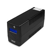 UPS Volt Polska 5UP0800090, 800 VA, 480 W, 2x Schuko, 1x USB, 12V/9Ah LCD, Tower, Negru 