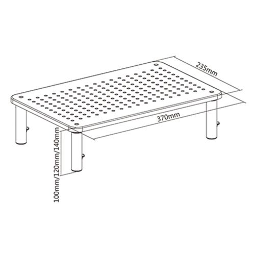 Gembird MS-TABLE-01 monitor mount / stand Black Desk_6