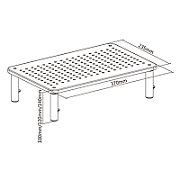 Gembird MS-TABLE-01 monitor mount / stand Black Desk_6