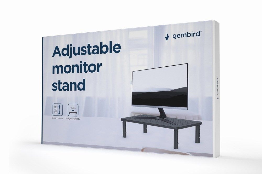 Gembird MS-TABLE-01 monitor mount / stand Black Desk_7