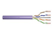 Installation cable DIGITUS cat.6  U/UTP  B2ca  AWG23/1  LSOH  500m  purple  reel
