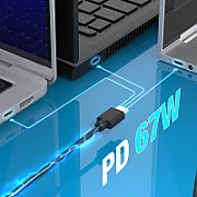 67W GAN PD USB-C MINI CHARGER/WITH 3 TYPES OF DC CONNECTOR - E