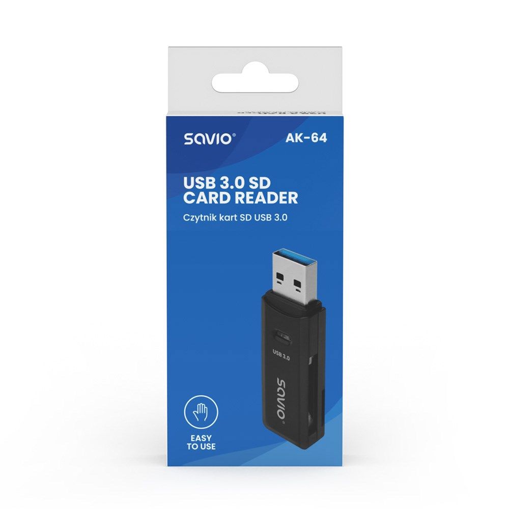 SAVIO SD card reader  USB 3.0  AK-64_4