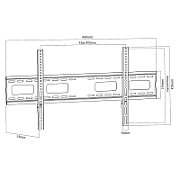 Maclean TV MC-420 Wall Mount Bracket 43 -120  VESA 800x400 120kg Universal Adjustable Spirit Level Accessories Flat Heavy Duty_7