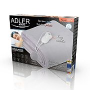 Adler | Electric blanket | AD 7425 | Number of heating levels 4 | Number of persons 1 | Washable | Remote control | Coral fleece | 60 W | Grey_3