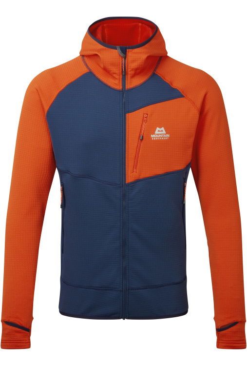 Eclipse hooded-medieval blue-cardinal orange-l sweatshirt