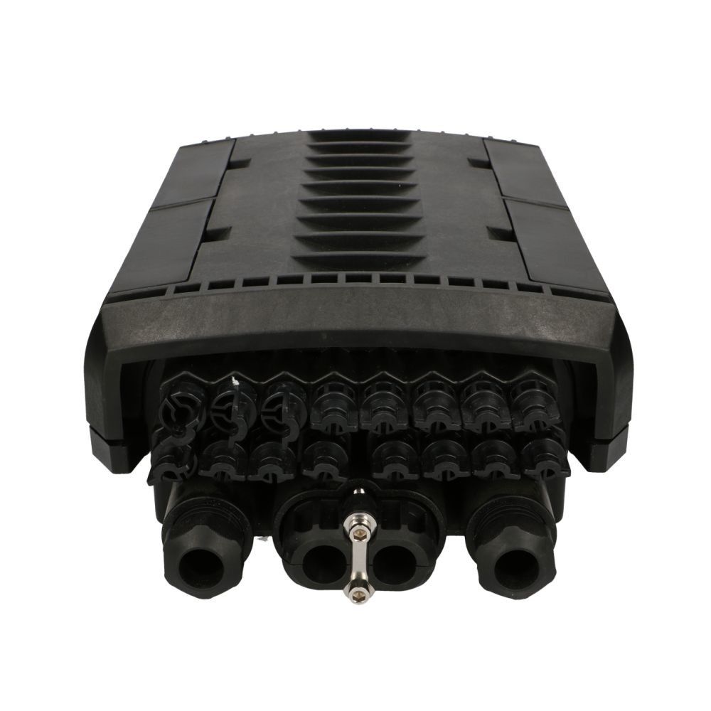 Extralink Fields | Fiber Optic Junction Box | 16 welds  black