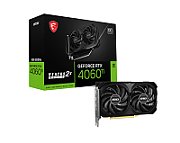 MSI VideoCard GeForce RTX 4060 Ti 8G VENTUS 2X BLACK E1 OC, 8GB GDDR6/128bit, PCI Express Gen 4 x16, 3xDP, 1xHDMI, Recommended PSU 550W, Dual Fan, ATX_1