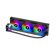 Cooler Procesor 1STPLAYER THUNDERSTORM TS1 360 NEGRU, marime radiator 400mm, 3 ventilatoare ARGB, Viteza ventilatoare 600-1800 RPM +/- 10%, Viteza pompa: 600-3000 +/- 10%, Suport AMD: AM5/AM4, suport INTEL: LGA1700/1200/115x, Airflow: 82.7 CFM, Nivel de zgomot pompa: 15 dBA, Nivel de zgomot