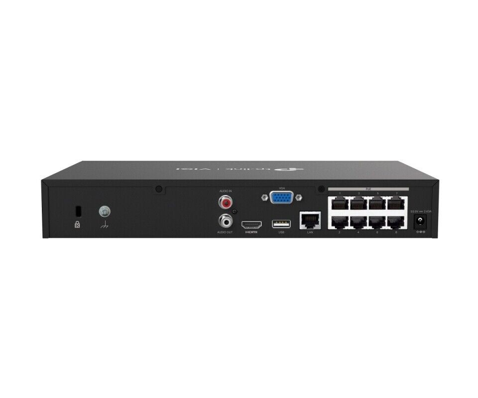 TP-LINK | 1 | VIGI NVR1008H-8MP | PoE+ Network Video Recorder | 8-Channel