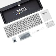 Ducky Zero 6108 Pure White Wireless Gaming Keyboard - MX2A Speed-Silver (US)_1